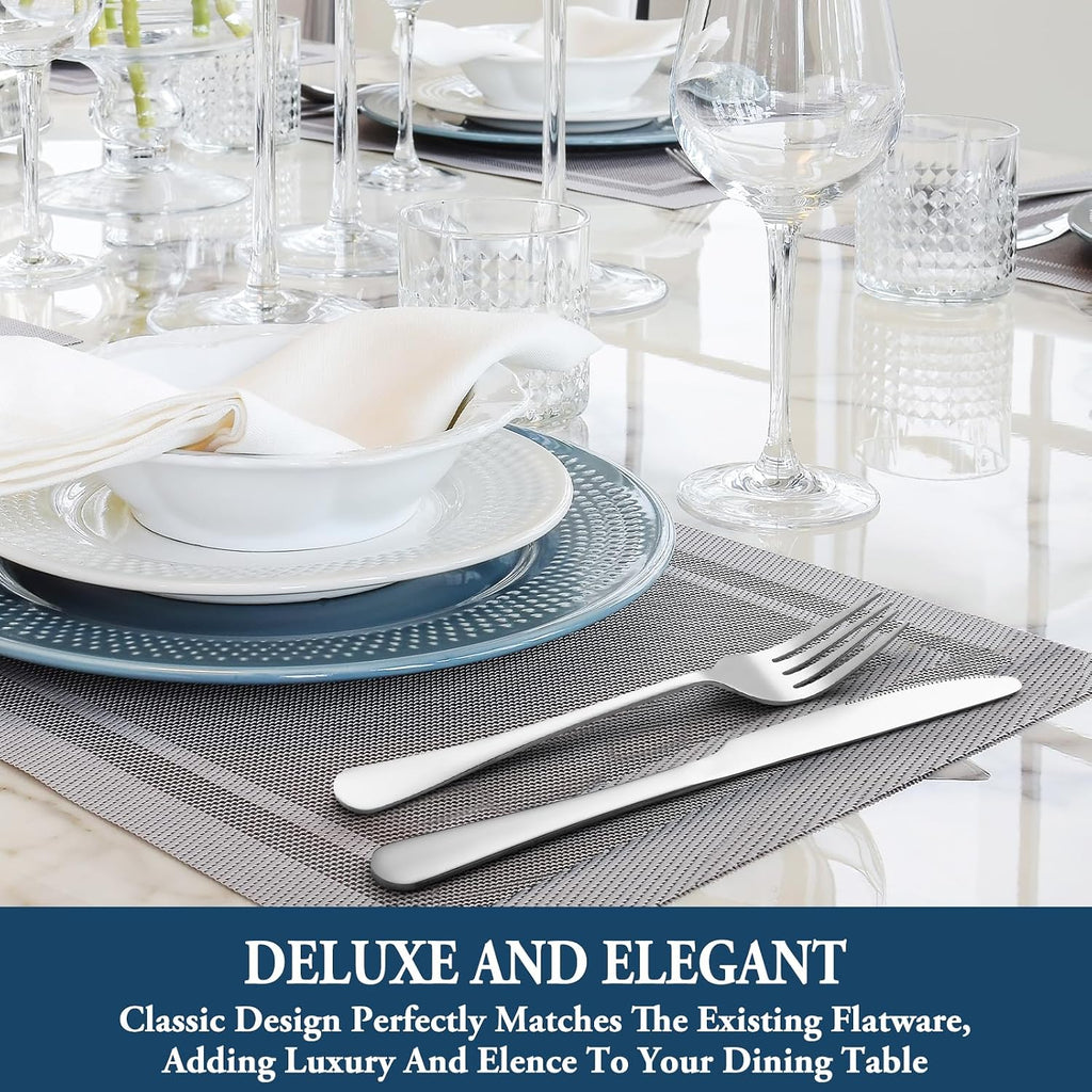 Dinner Forks,Set of 16 Top Food Grade Stainless Steel Silverware Forks,Table Forks,Flatware Forks,8 Inches,Mirror Finish & Dishwasher Safe,Use for Home,Kitchen or Restaurant